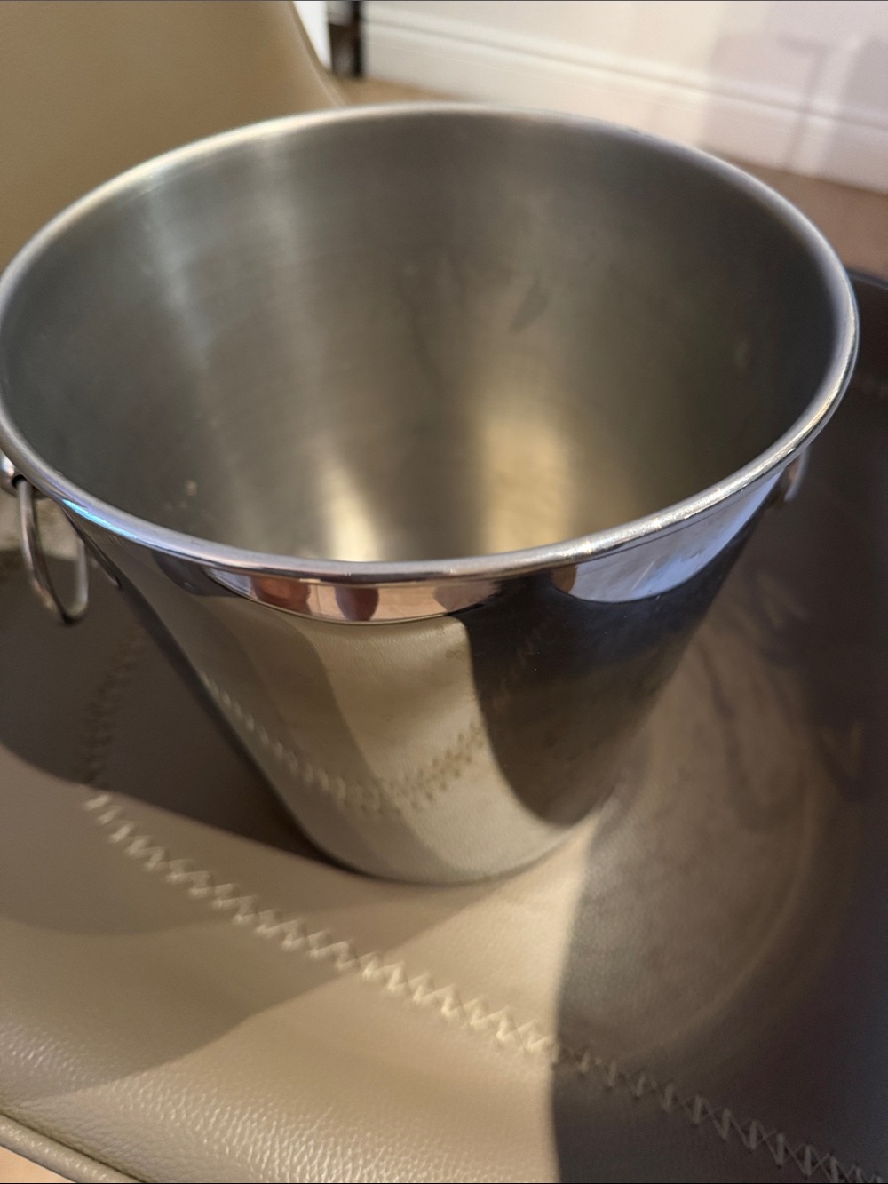 Williams Sonoma Polished Stainless Steel Ice Bucket